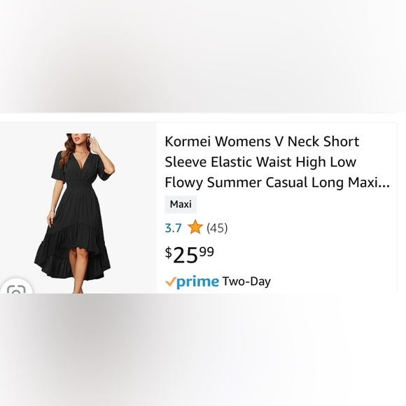 High Low Dress Brand: KorMei - Picture 4 of 4